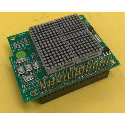 Pi 16x16 LED Matrix Game HAT board
