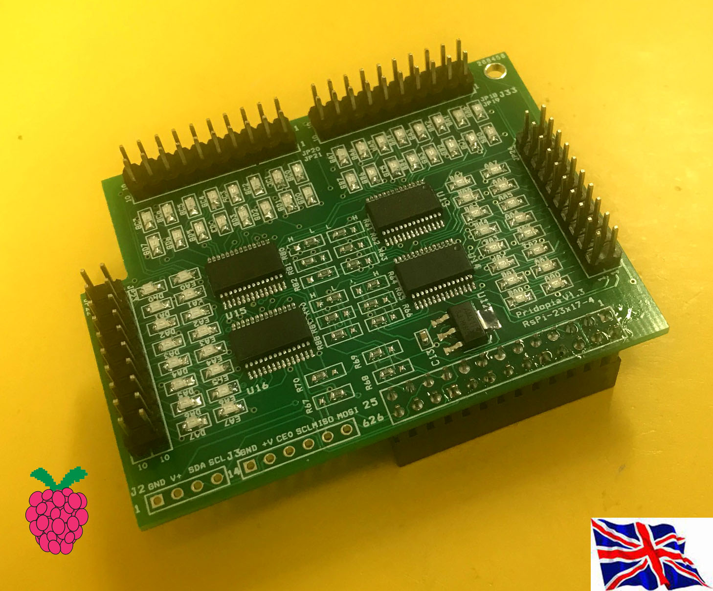 Raspberry Pi  SPI 23s17x4 -V2 Board