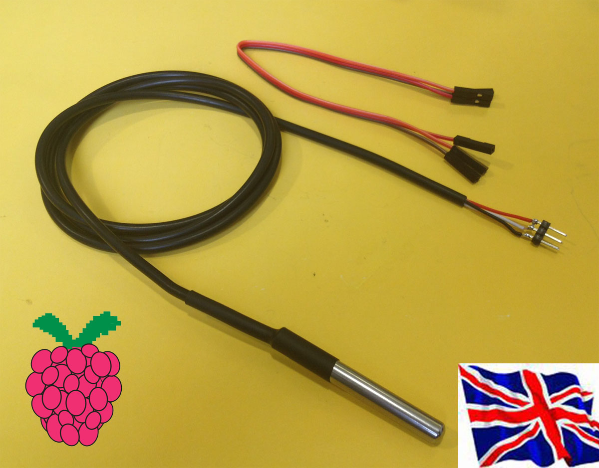 Rs- Pi  DS18B20 Waterproof Temp Sensor