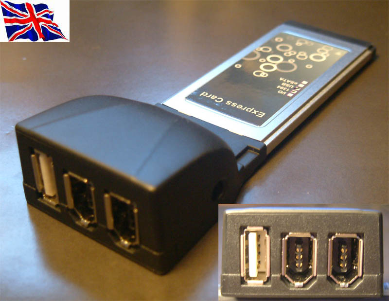 Express/34 USB 2.0 x1 + 1394a X2