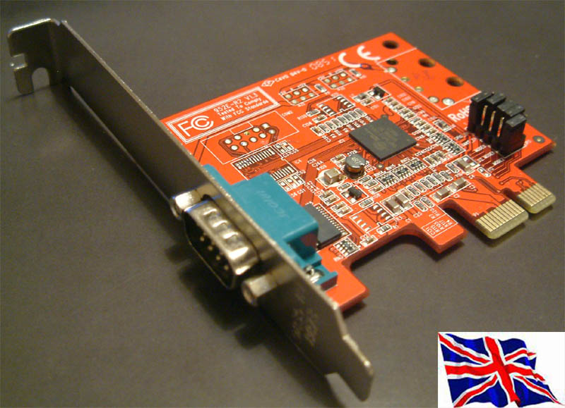 PCI Express PCIe RS-232 1 port Serial 9Pin 16C950