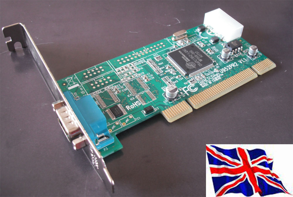 PCI RS232  1 port Serial Port 16C950  with DC Power Input