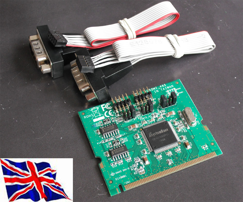 Mini PCI  2 Serial  RS422/RS485  16C1050