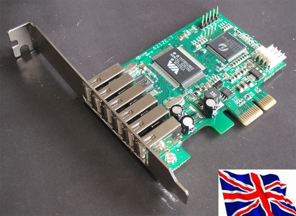 PCI Express  USB 7 Port (6+1) card